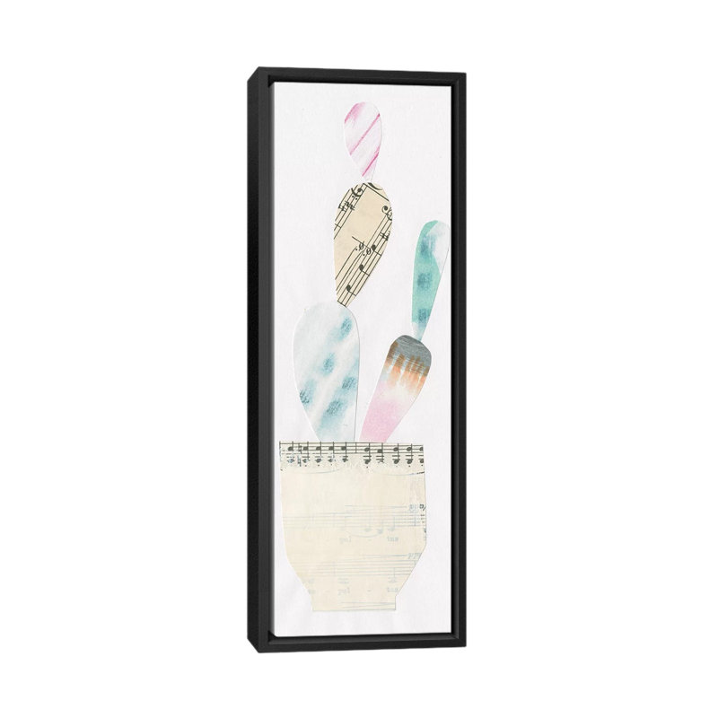 « collage cactus vii », toile d’impression, H 72 po x l 24 po x P 1,5 po, Toile tendue