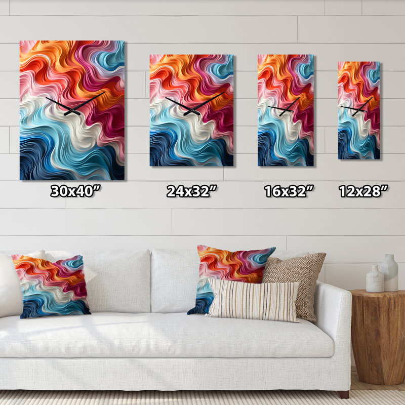 Artjoms - Horloge murale Op Art, Grand