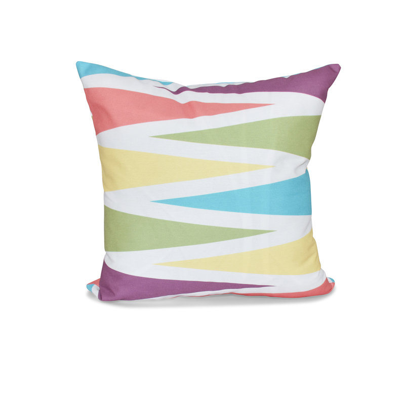 Housse et insert de coussin géométrique Beach Vacation, H 20 po x l 20 po, Turquoise