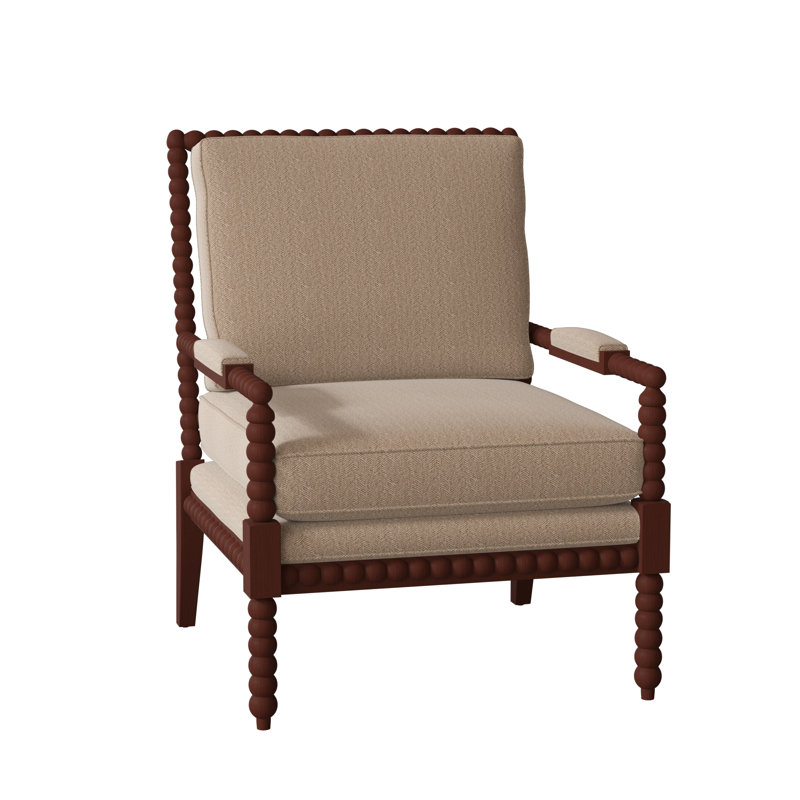 Keaton Upholstered Armchair, Beantown 10 Sand Performance Chenille, Cashmere
