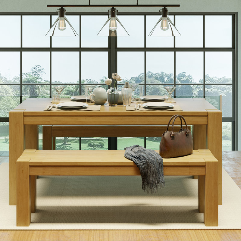 Ponston Pine Solid Wood Dining Table, Garapa