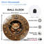 Horloge murale en bois de style rustique 12 po