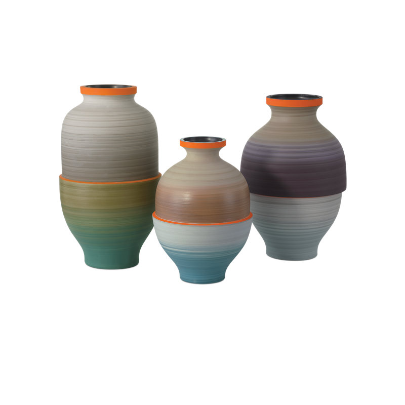 Happy 80's Handmade Ceramic / Porcelain Table Vase