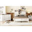 Ensemble de chambre à coucher 3 pièces avec lit plateforme double ferme avec tête de lit double à porte coulissante-1585918116-1585918118
