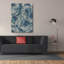 «Colorful Abstract Blue Earth Fluctuation 2» par Sabrina Balbuena, art mural sur toile, 40 po x 54 po-117452845