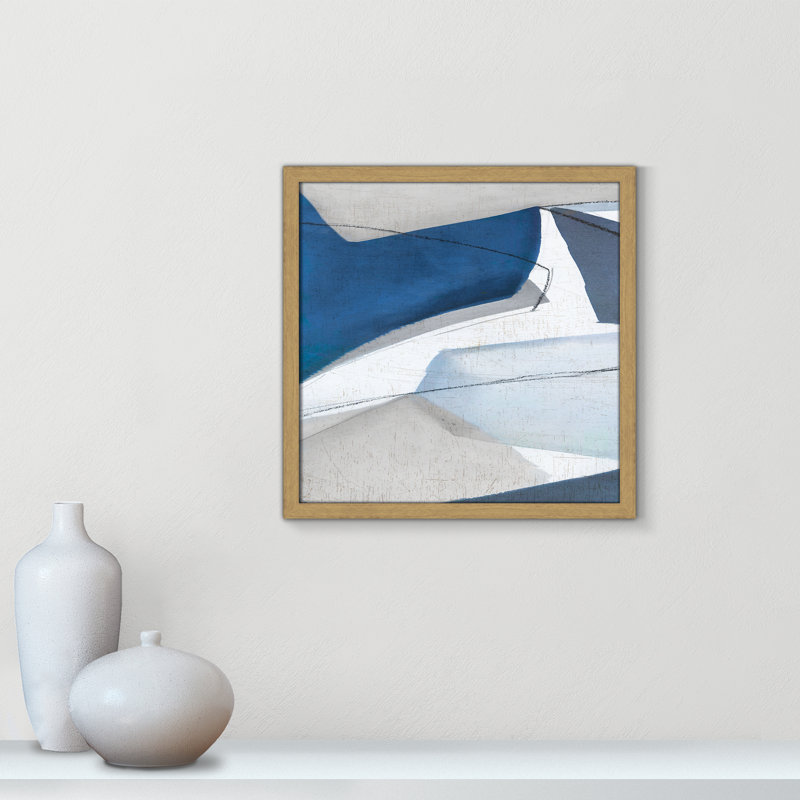 «Dynamic Drifts II» par Emma Peal, Cadre naturel naturel, Pas de tapis, H 17 po x l 17 po x P 0,75 po