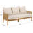 Tweedy Teak & Hyacinth Sofa