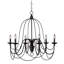 Lustre géométrique 6 lumières façon bougie Vahe-24619696