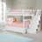 Blaisdell Solid Wood Bunk Bed with Staircase and Drawers-1570832344-1570832358