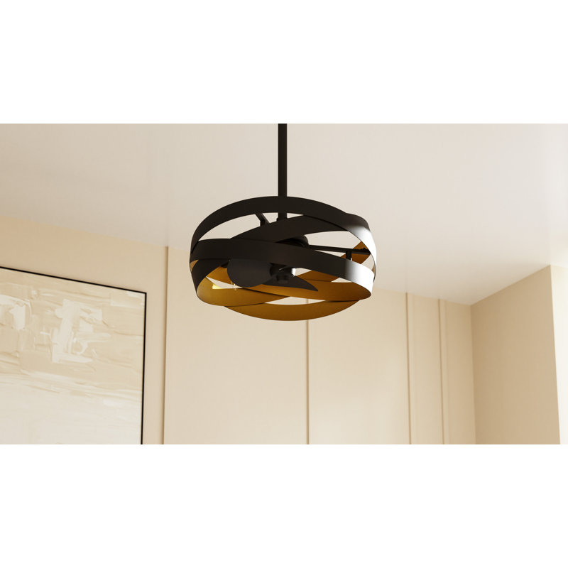 Zito 3-Light Matte Black Ceiling Fan Light