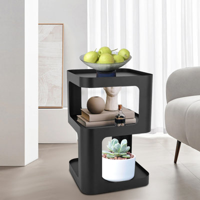Table de bout en acier Bertile