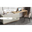 L-Shaped Desk with 6 Drawer Chest, Extending Computer Desk in Light Grey and Oak Effect Fast Dispatch From UK Warehouse – Dispatched Within 2 Days