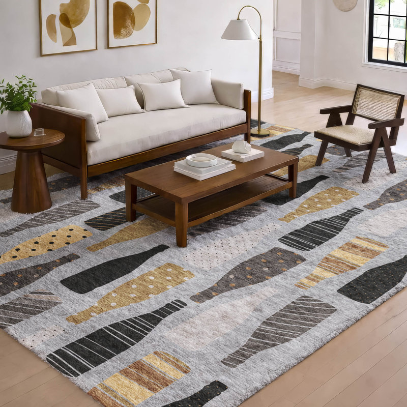 Tapis de qualité supérieure lavable à la machine Dream Shag ADS167, 3 pi x 5 pi