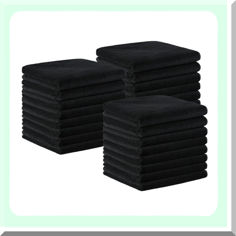 UltraSoft Bleach-Safe Microfiber Salon Towels - Pack of 24, Absorbent & Quick-Drying, Ideal for Resorts, Hotels, Spas - 16x27 inches