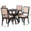 Ensemble repas pour quatre personnes