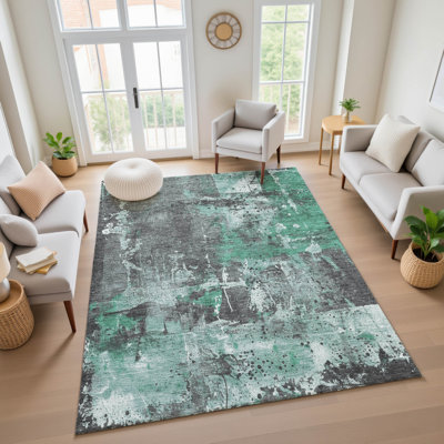 Tapis abstrait lavable à la machine de qualité supérieure Mayfield AMF1839