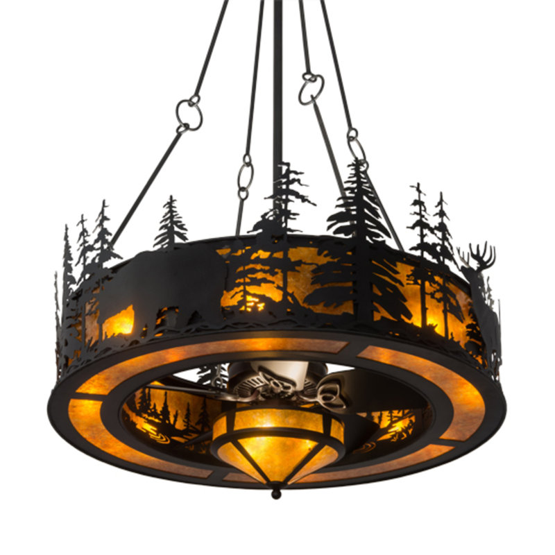 Tall Pines Downrod Ceiling Fan