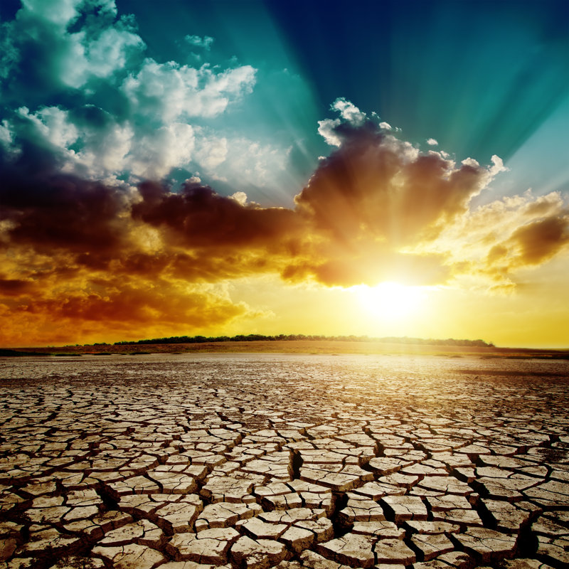 Dramatic Sunset - Photographie sur toile tendue, H 12 po x l 12 po x P 1,25 po