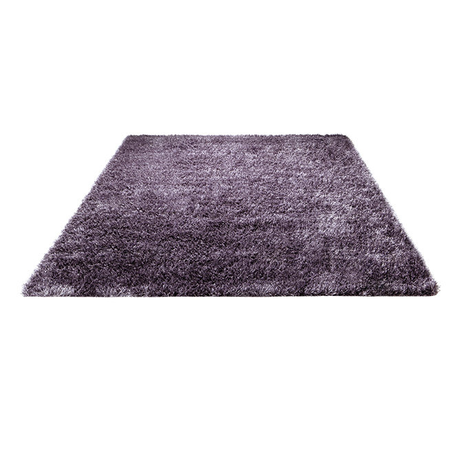 New Glamour Tufted Grey Rug, Round 200cm