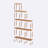 Lincoln Solid Wood Storage Shelf, Open Bookcase Rack for Living Room and Workspace
