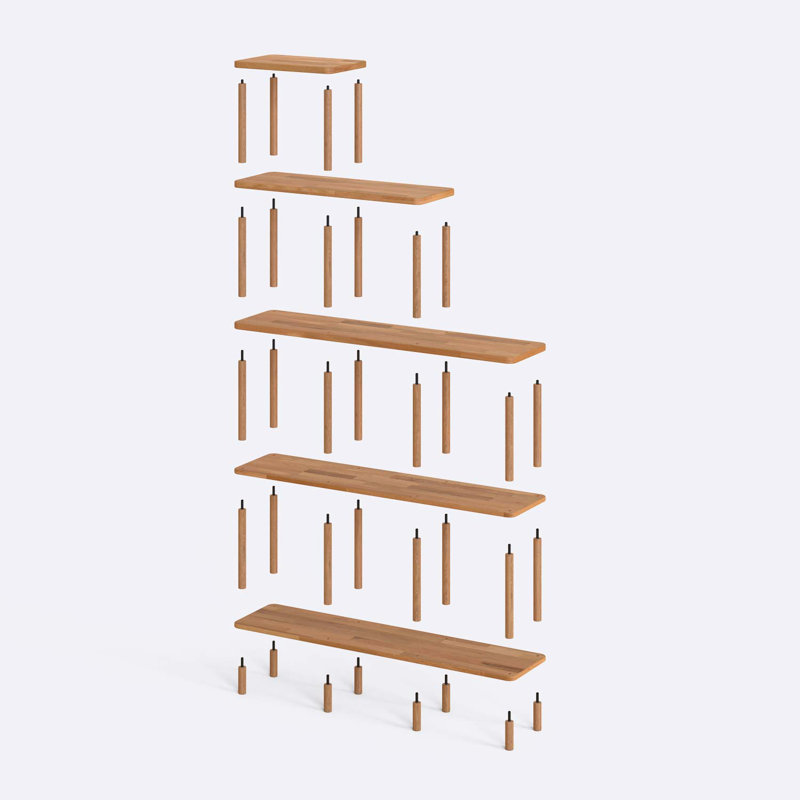 Loon Peak Lincoln Solid Wood Bookcase - Stylish Storage