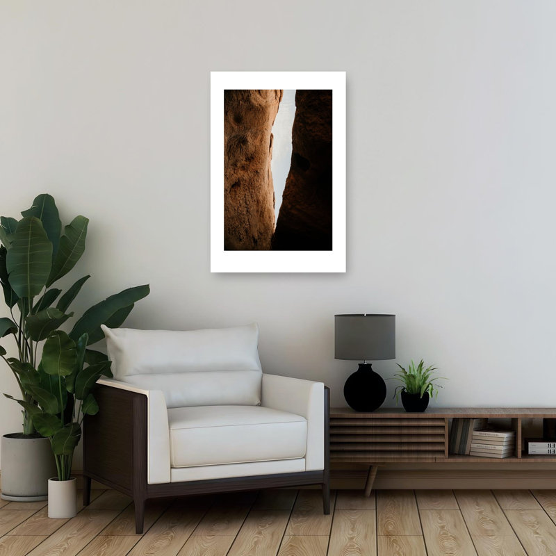 Reproduction d'art mural paysage désertique abstrait désert, H 36 po x l 24 po