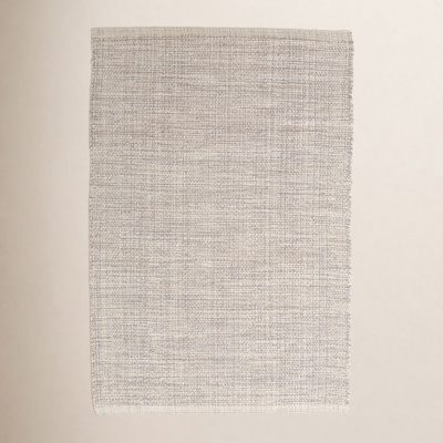 Marled Grey Handwoven Cotton Rug