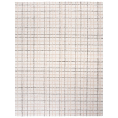 Plaid Wool Hand Tufted Area Rug