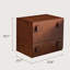 Meuble télé modulaire - console multimédia simple en bois de 22,8 po avec 2 tiroirs, meuble central de divertissement empilable pour une combinaison de 1 à 4 pièces, unité de rangement moderne (une pièce)-98222492