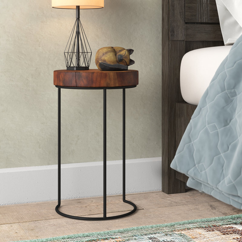 Layfield Tree Stump End Table, Sheesham