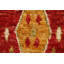Tapis de couloir unique en laine rouge 2 pi 10 po x 9 pi 8 po One Age