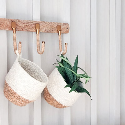 Ensemble de 2 paniers en jute 2 pièces