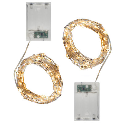  Battery Operated LED Fairy String Lights with Timer