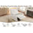 360° Swivel Rocking Recliner Chair with Adjustable Backrest, Cozy Linen/Corduroy Armchair for Living Room-781222086