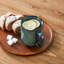 Ensemble de 4 tasses à ombre verte 16 oz avec rebord incurvé, grès artisanal avec rebord surélevé-124941553-124941554