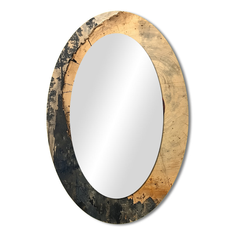 Coccinelle à la forêt sur diapositive I - Miroir décoratif animaux en métal, 36 po x 24 po