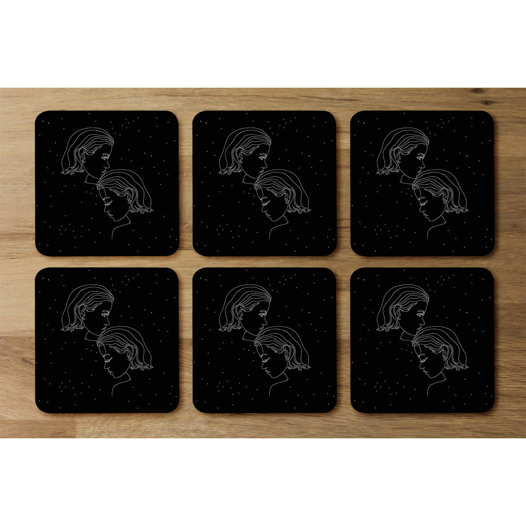 Square 6 Piece Coaster Set