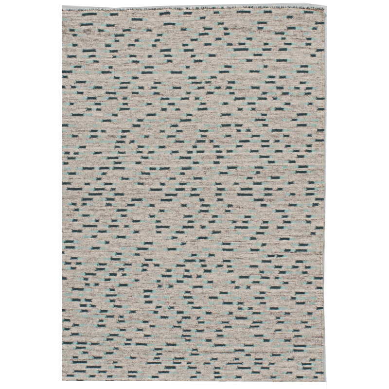 Polka Dots Area Rug in Aqua/Green