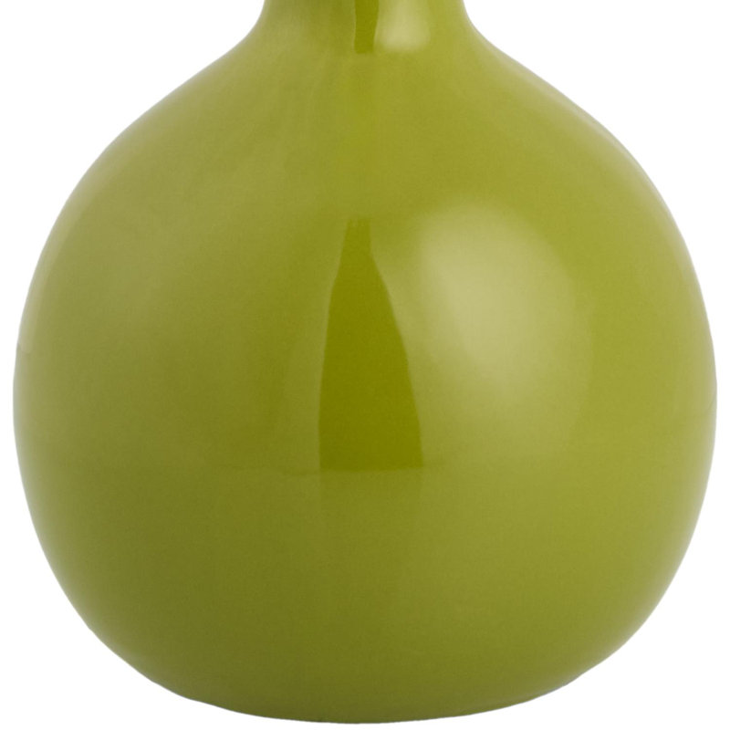 Lampe de table Maura, Vert, Beige, H 15 po x l 9 po x P 9 po