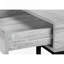 Bureau d'ordinateur, bureau personnel, ordinateur portable, tiroirs de rangement, L 48 po, bureau, stratifié gris, métal noir, contemporain-941429859
