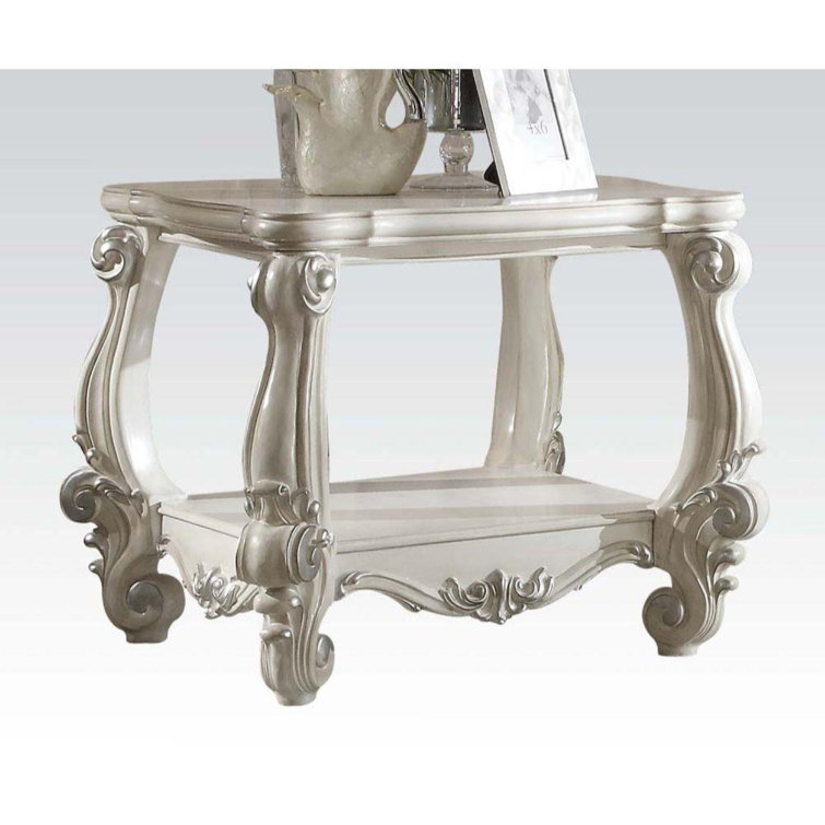 Thebes Solid Wood Top End Table