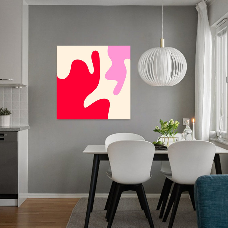 Art contemporain, art abstrait abstrait et coloré, H 32 po x l 32 po