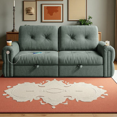 Il s'agit d'un canapé multifonctionnel, d'un canapé-lit convertible de 77 pouces et d'une pièce 2 en 1 convenant à la fois à la position assise et à la position couchée.