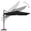 Roma Parasol with LED Strip Lights Aluminium and Polyester Garden Shade-515771272-515771277