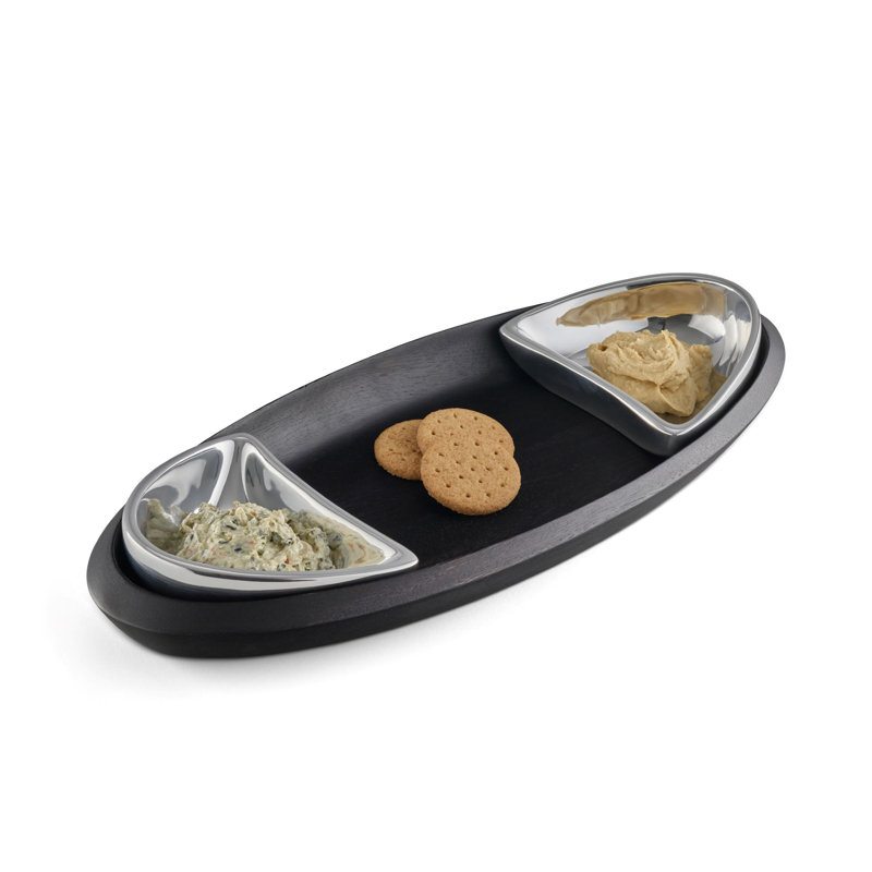 Nambe Noir Condiment Tray