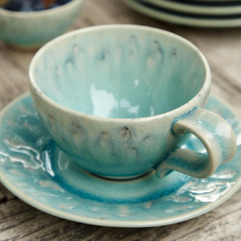 Madeira Stoneware Teacup, Cream