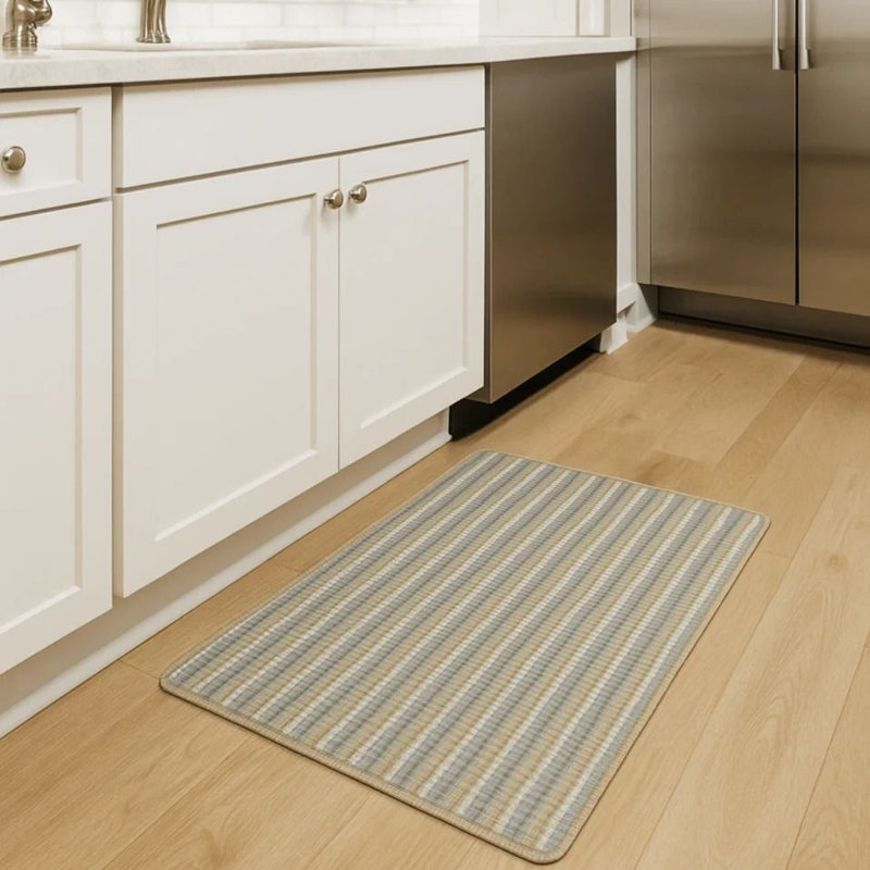 Rectangle Striped Area Rug, 66cm x 110cm