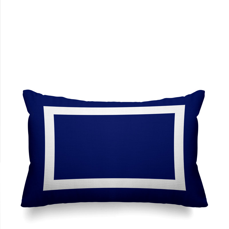 Coussin décoratif intérieur / extérieur Luella, Bleu marine