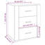 Javoney 50cm W Manufactured Wood Bedside Table-132441319