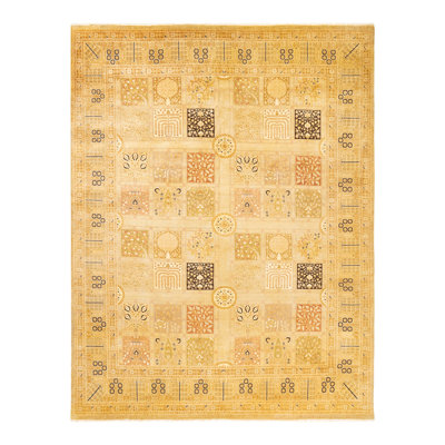 Ohlone One-of-a-Kind 8' 1" X 10' 6" 2000s Wool Area Rug in Ivory